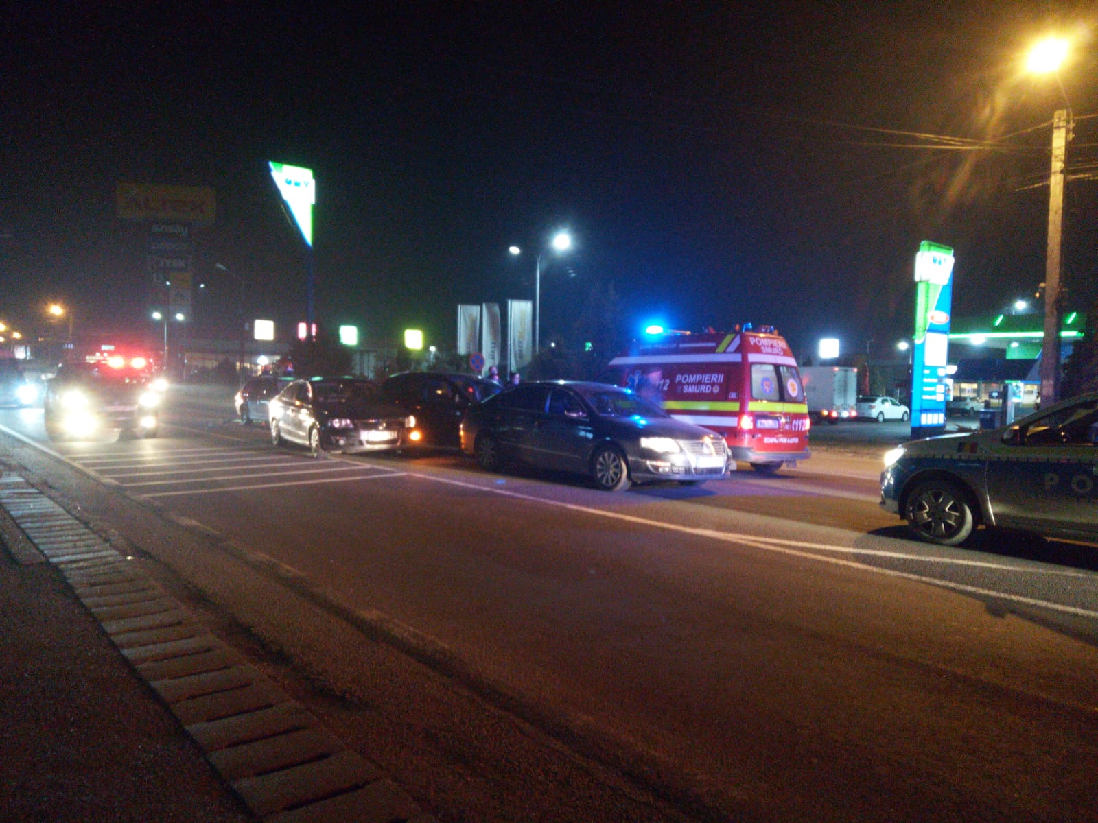 accident cu patru masini la dej