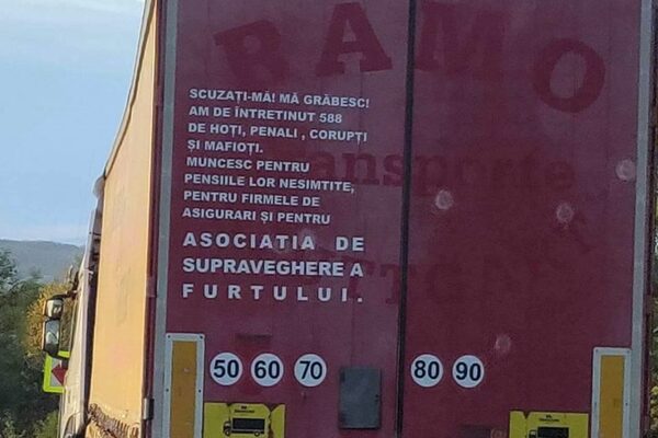 Mesajul unui șofer de TIR din Cluj pentru parlamentari și politicieni