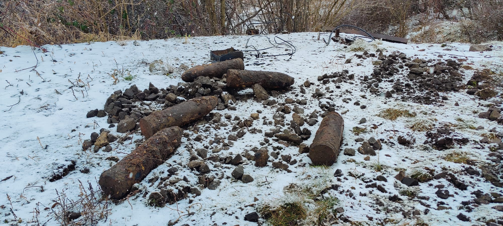 cinci obuze găsite la Poieni