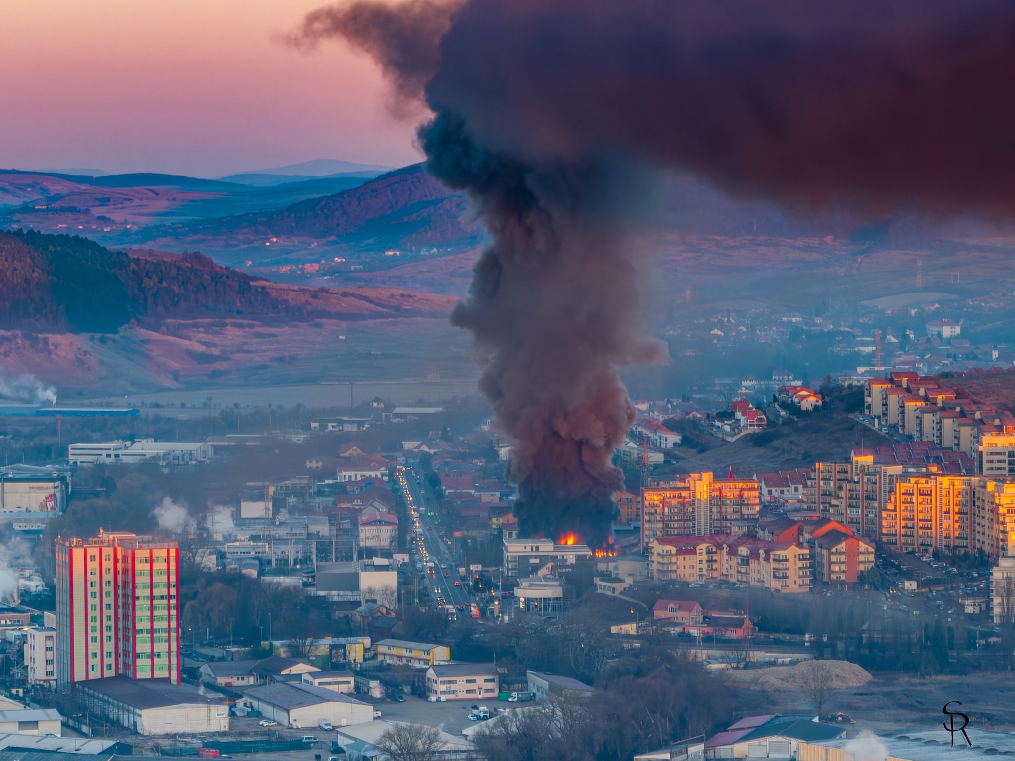 Incendiul din Baciu. Foto Sergiu Razvan