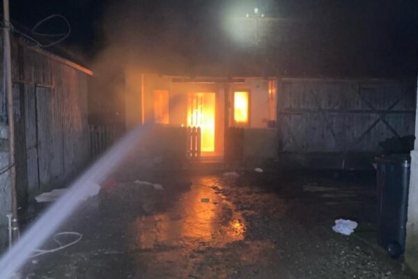 Incendiu la o casă din Mănășturel