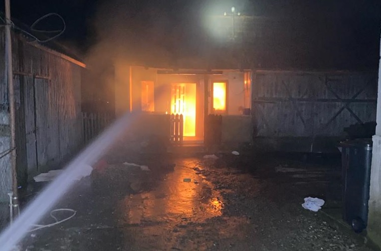 Incendiu la o casă în Cluj