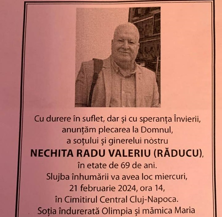 Slujba de inmormantare Radu Nechita