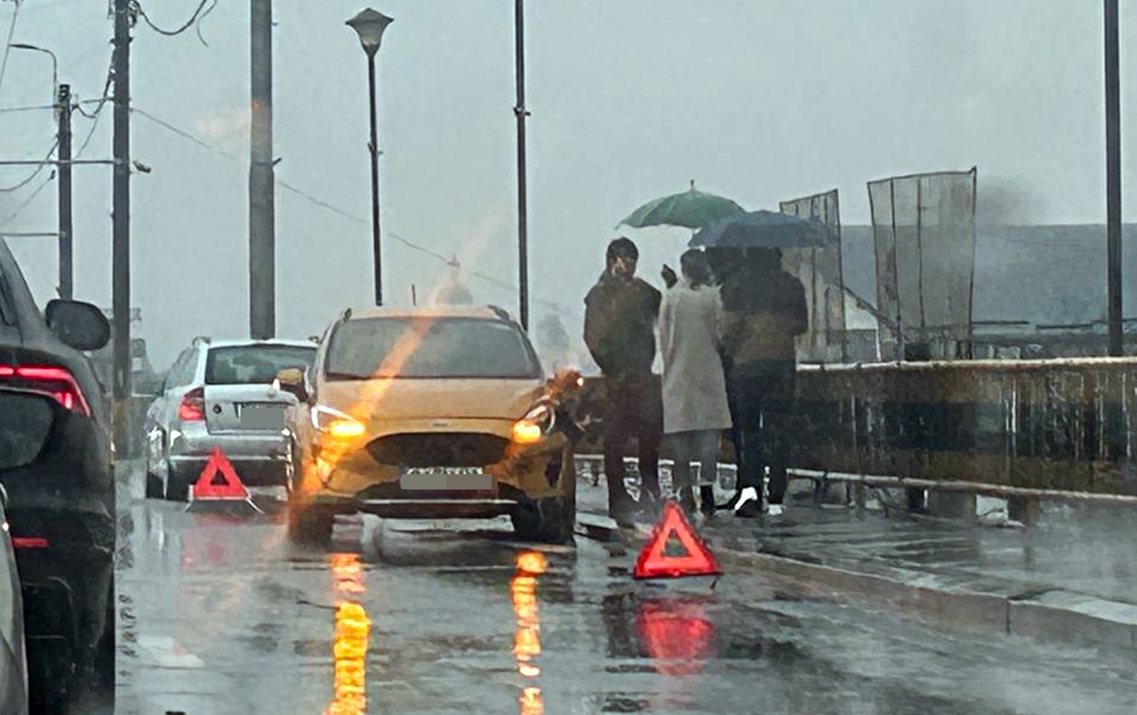 Accident pe podul de la IRA