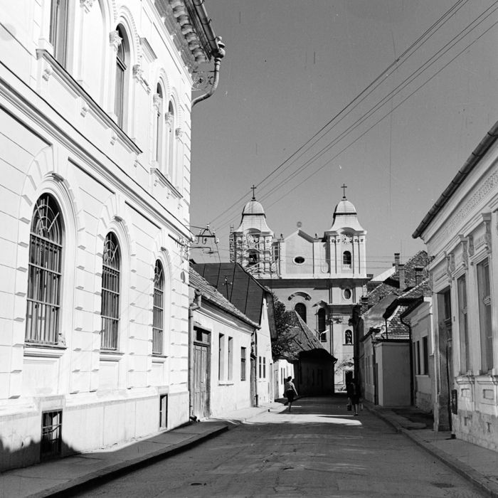 În fundaL Biserica Piariștilor