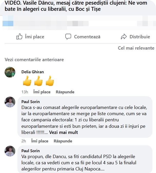 Vasile Dîncu, senator de Cluj