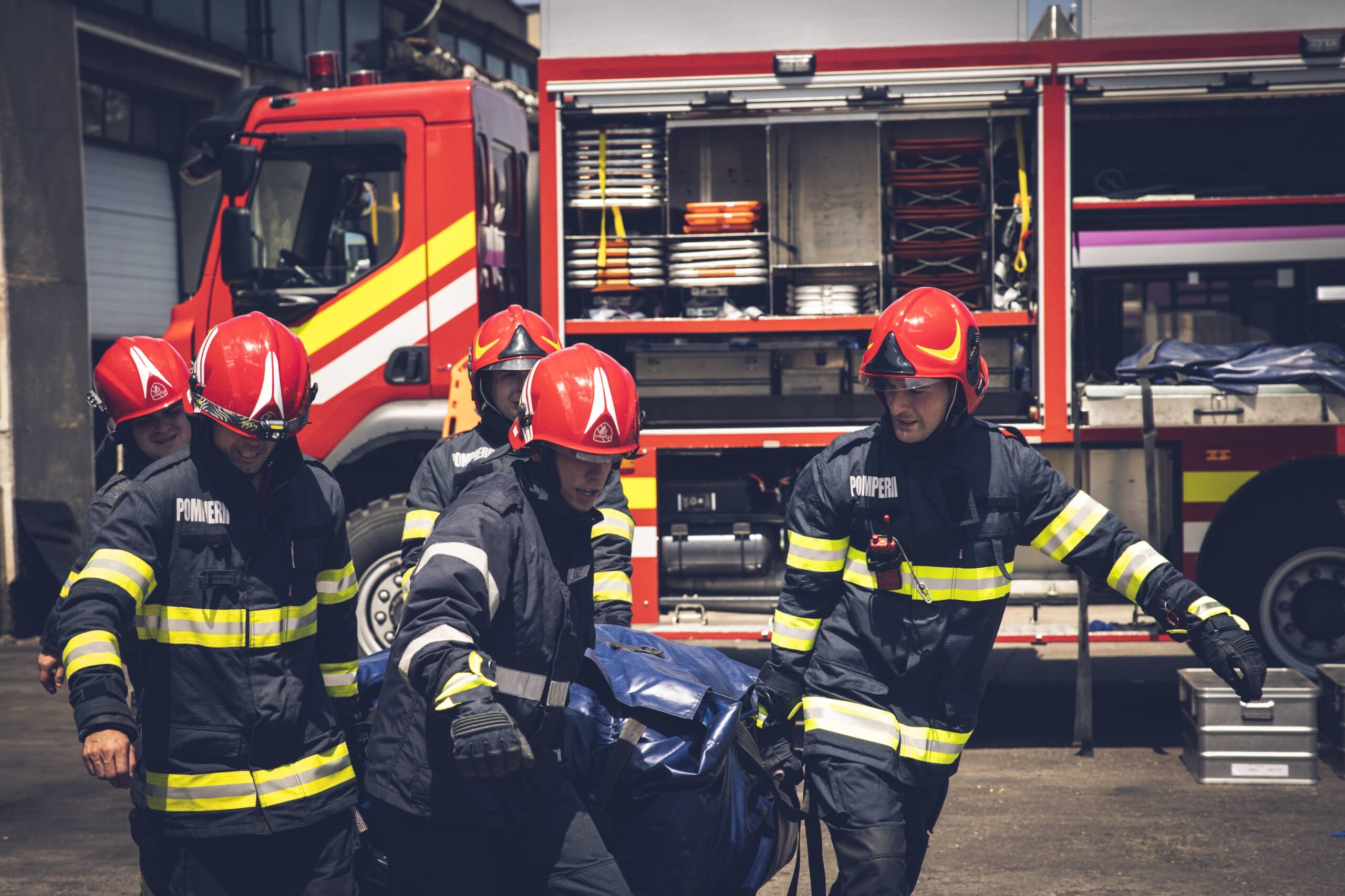 Simulare de incendiu la un hotel