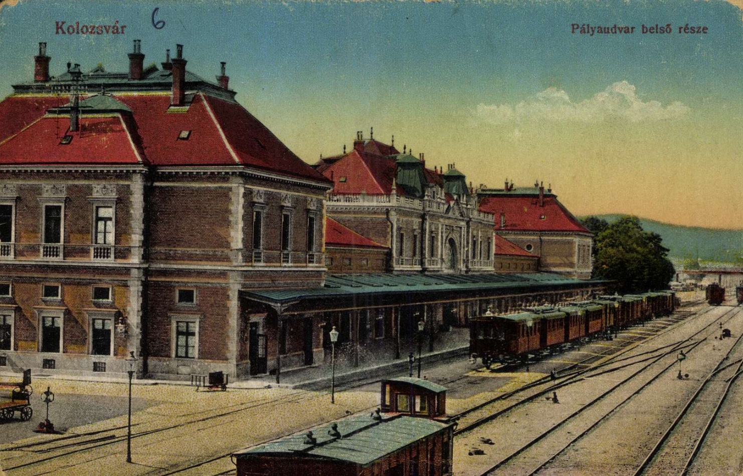 Povestea primului tren ajuns la Cluj. Gara in 1917