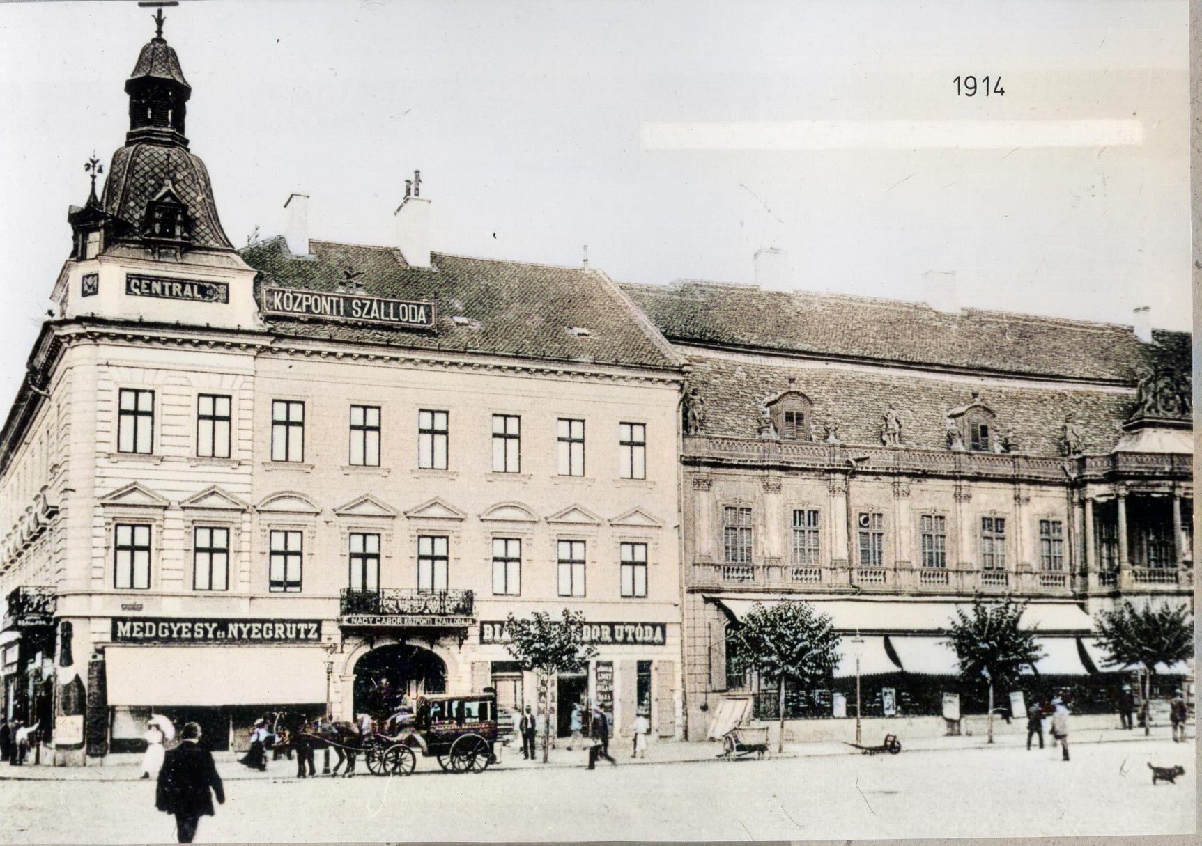 Hotel Central Nagy Gabor, 1914