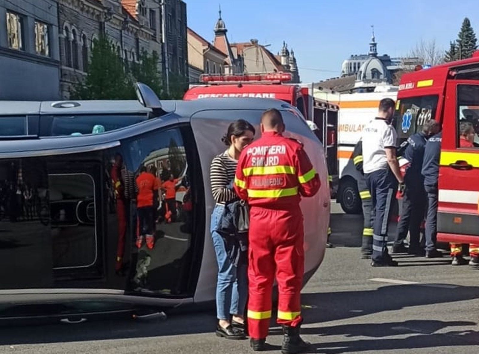 Accident în Piața Avram Iancu