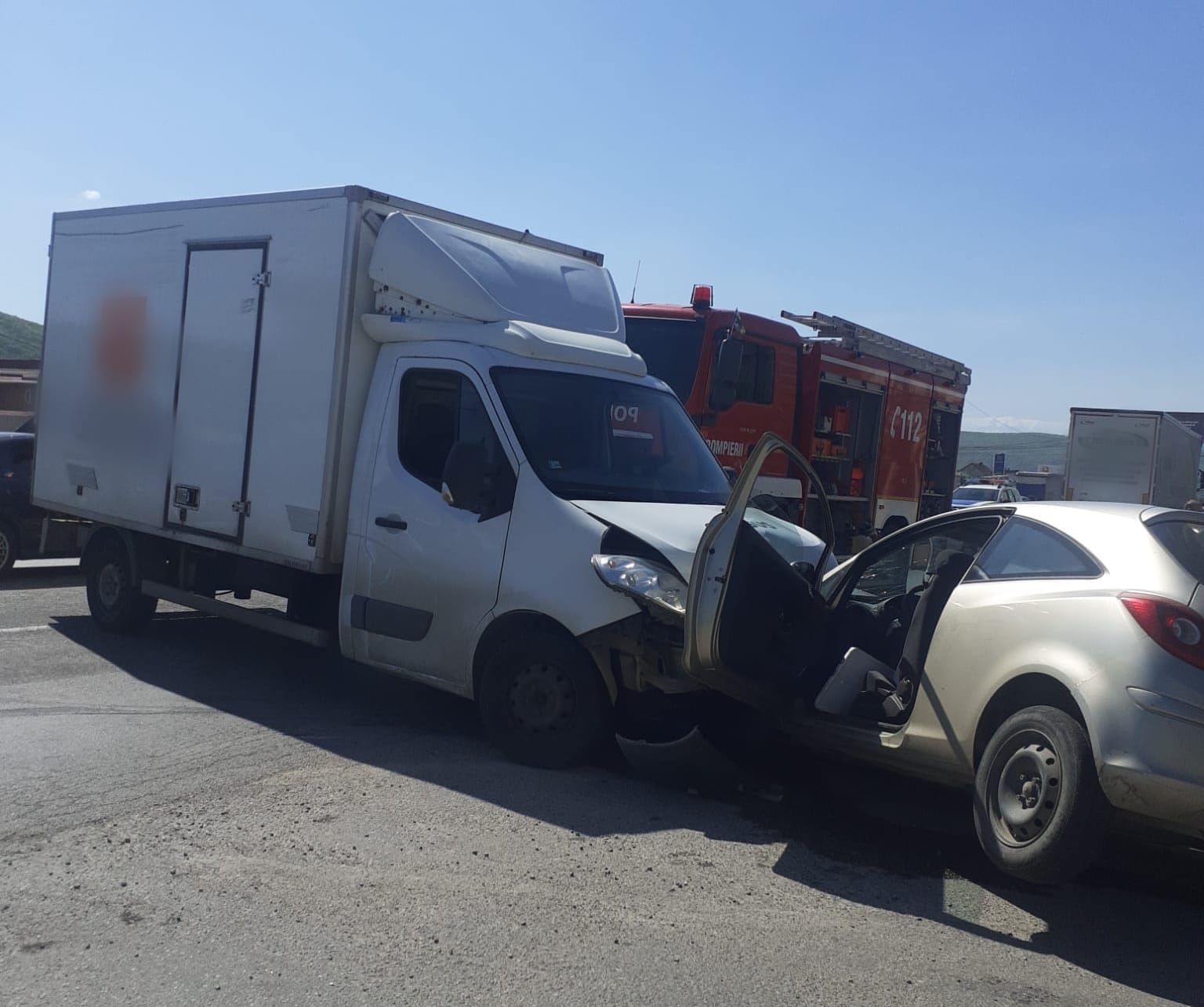 Accident la Gilău, Cluj.