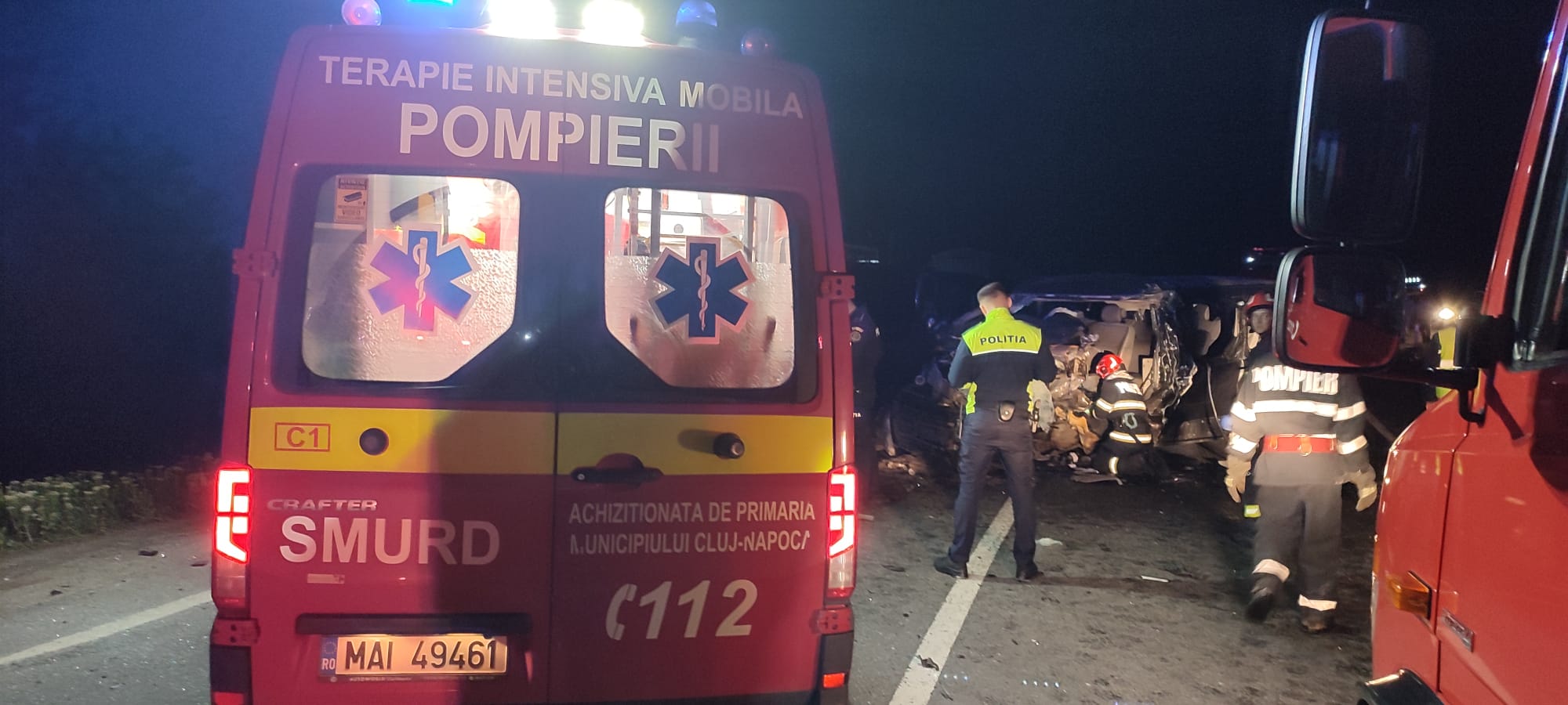 ACCIDENT GRAV la Sânpaul pe E81