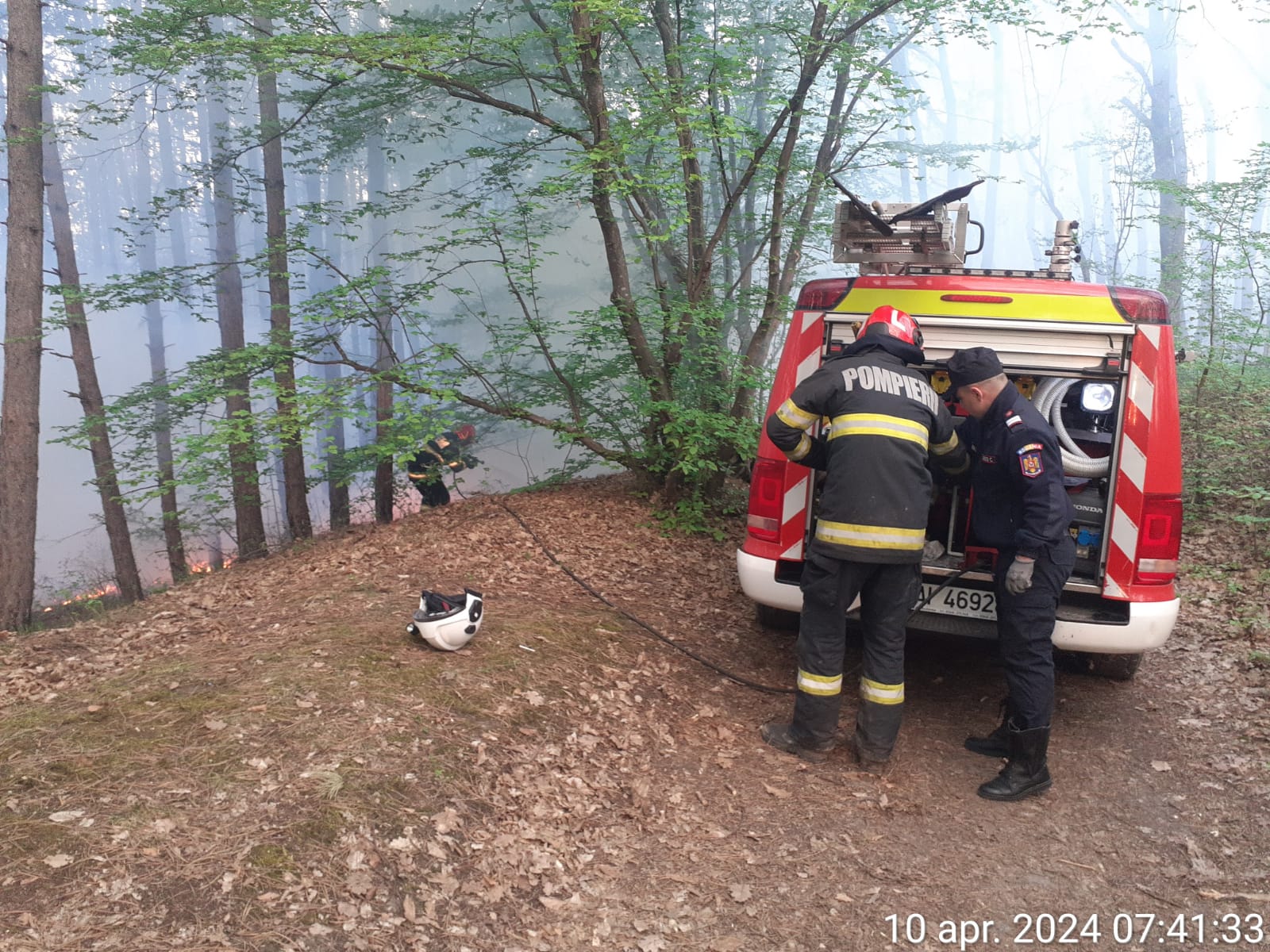 Pompierii clujeni supraveghere in Faget