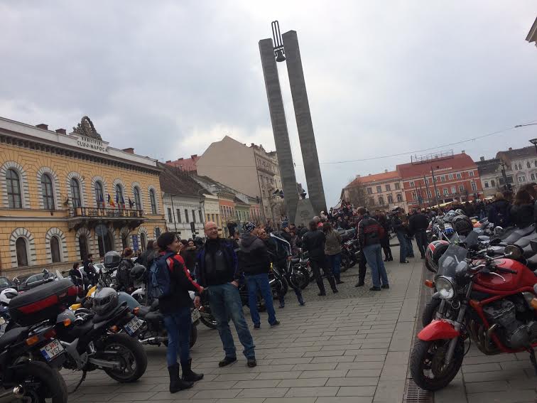 Parada Motocicliștilor prin centrul Clujului