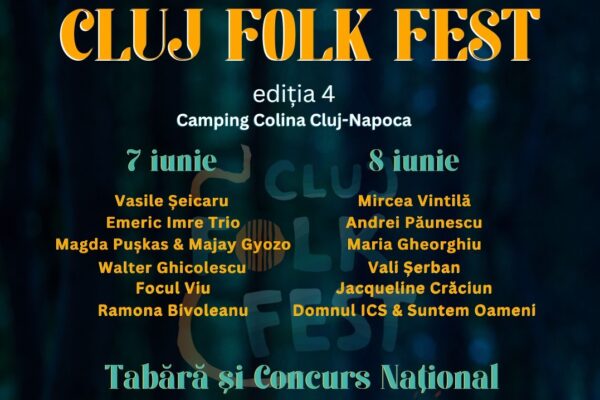A patra ediție Cluj Folk Fest. Două zile, 12 concerte, tabără de folk și Concurs Național de Talente