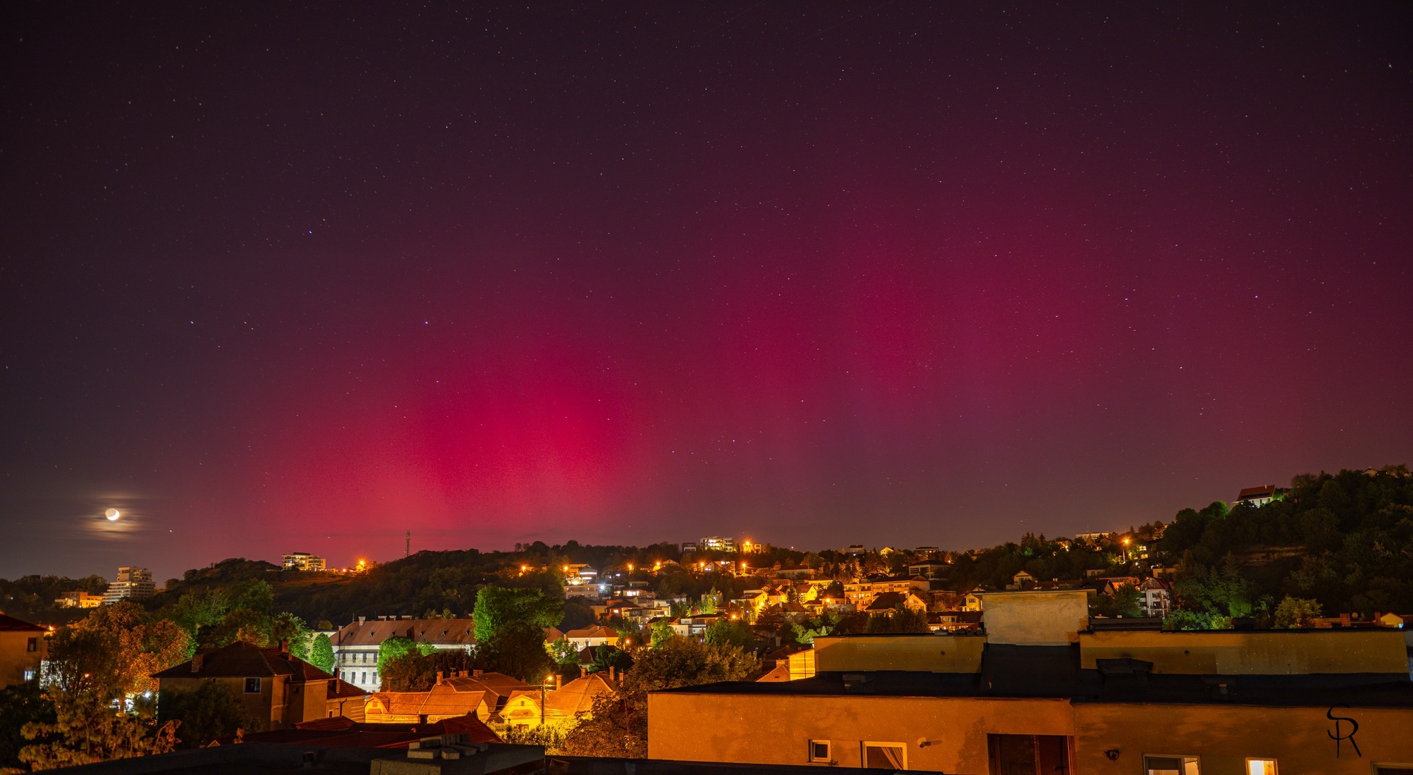 Aurora Boreala la Cluj-Napoca, 10 mai - Foto Sergiu Razvan