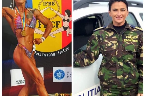 Polițistă de frontieră a ieșit campioană națională la culturism