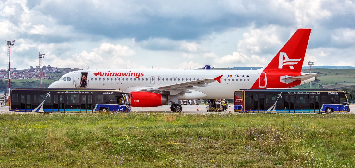 O nouă companie aeriană operează zboruri de la Cluj la București
