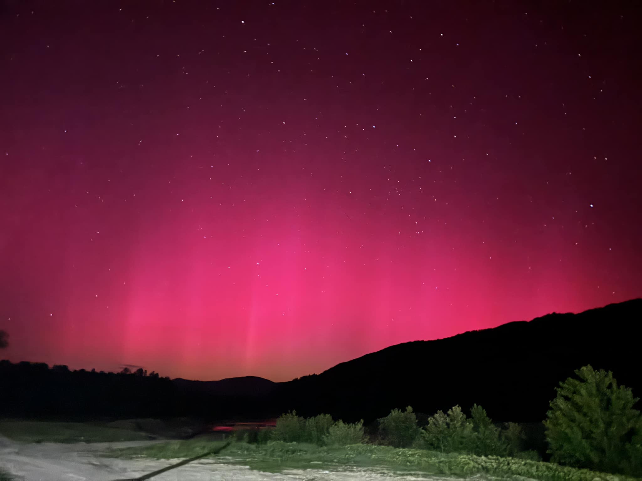 Aurora Boreala in Naruja, jud. Vrancea. Foto Toma Mihaela Adelina
