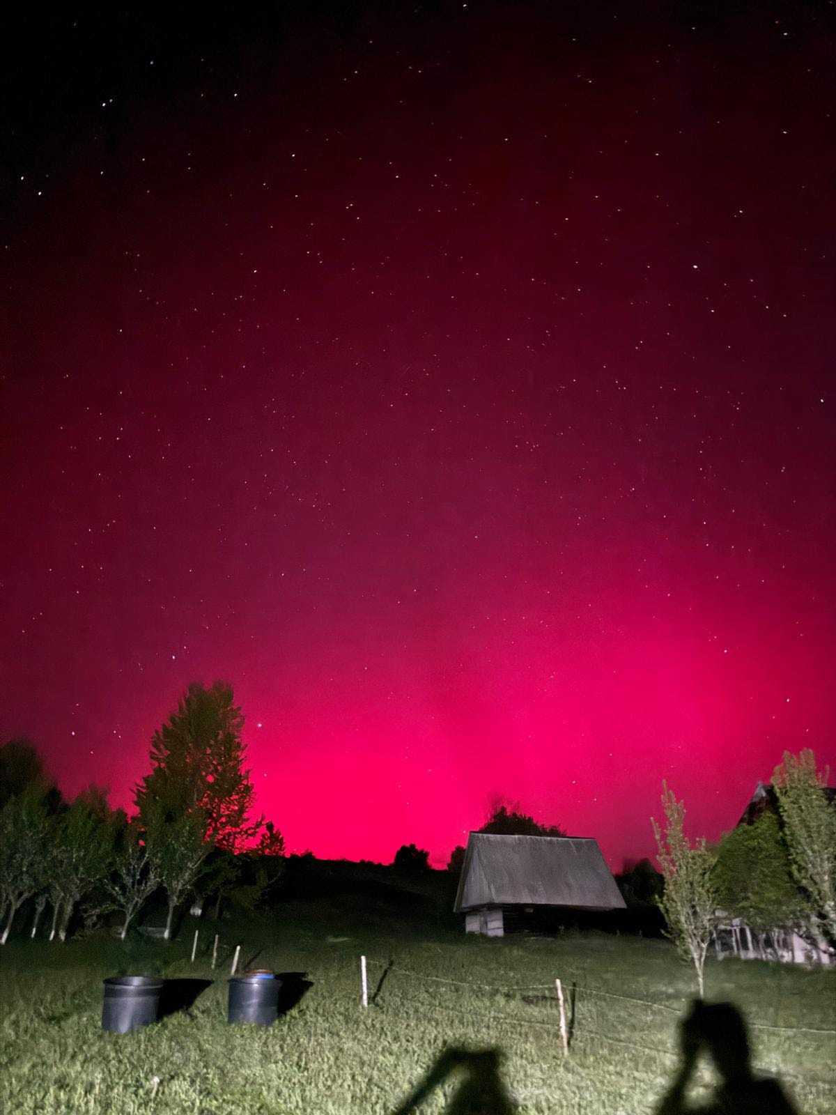 Aurora Boreala în Peles, jud. Alba