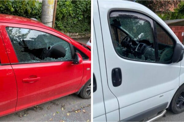 Mașini vandalizate pe o stradă din Cluj-Napoca!