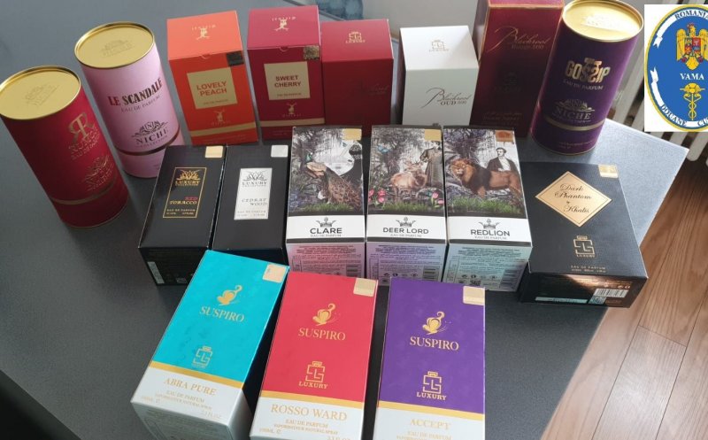 Parfumuri contrafăcute confiscate de vameși în valoare de 20 milioane de lei