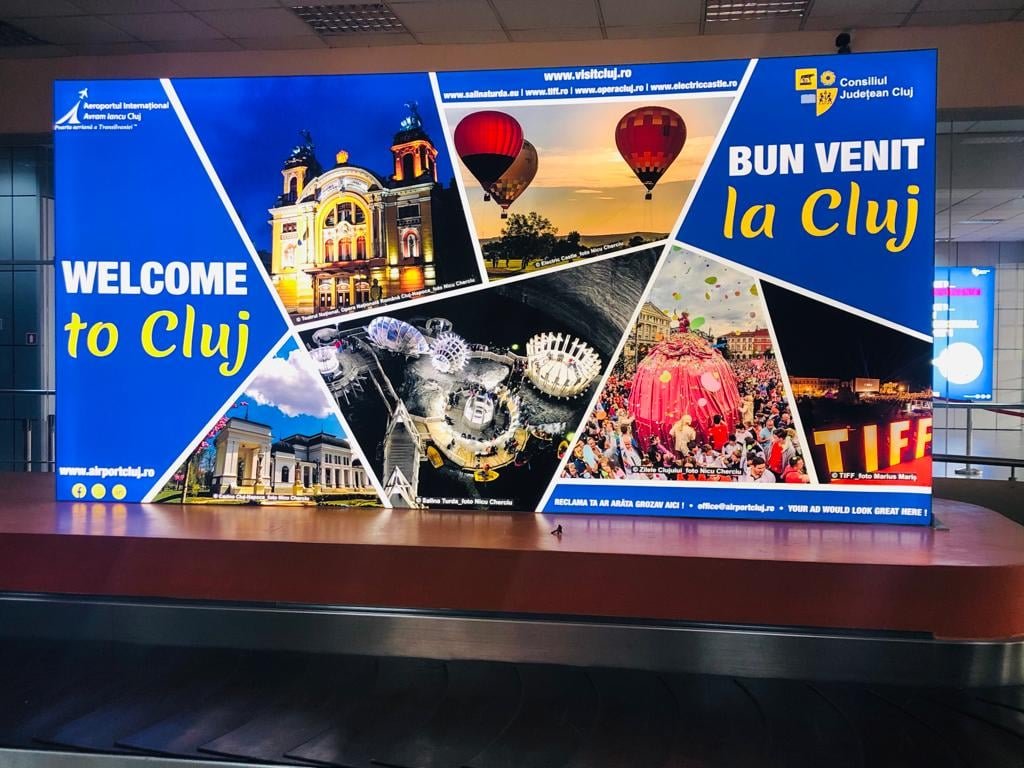 Se închiriază spații publicitare la Aeroportul Cluj