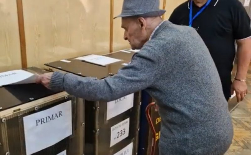 Veteran de război la 108 ani din Cluj a fost la vot