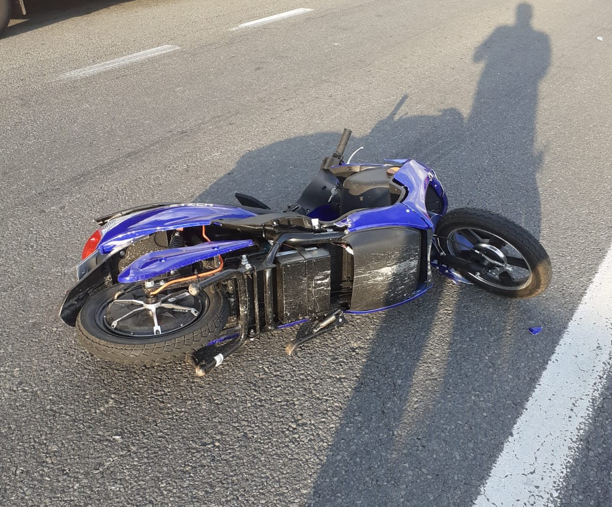 Motociclist transportat la spital după un accident la Valea Drăganului