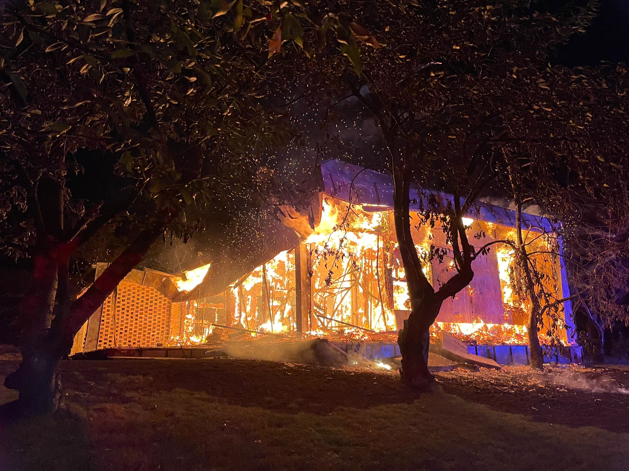 Incendiu la o cabana din Cluj