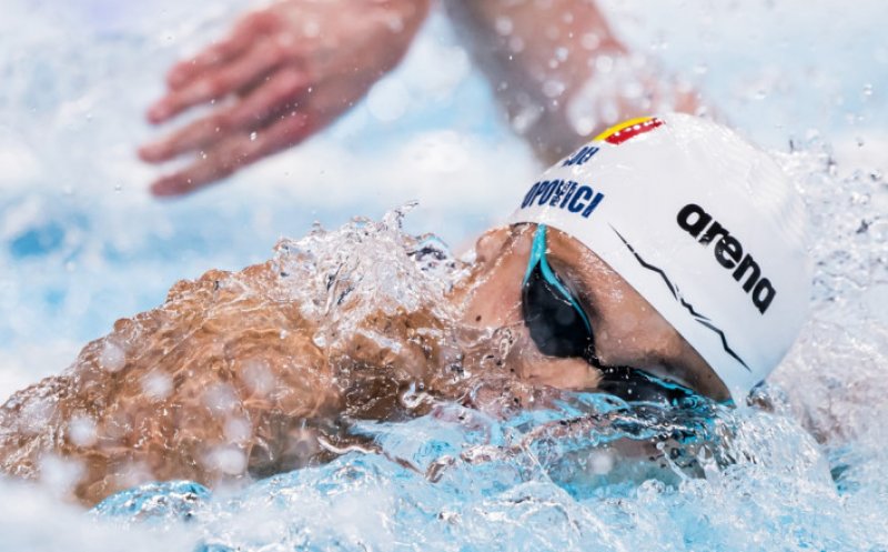 David Popovici luptă astăzi în finala pentru aurul olimpic la 100m liber