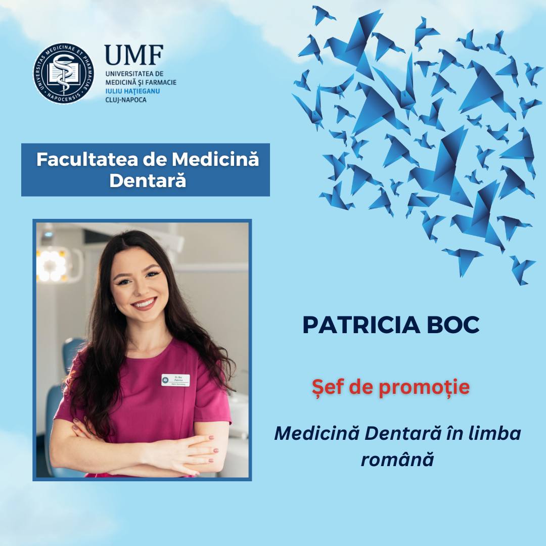 Fiica lui Emil Boc a devenit șefă de promoție la Medicină Dentară Cluj