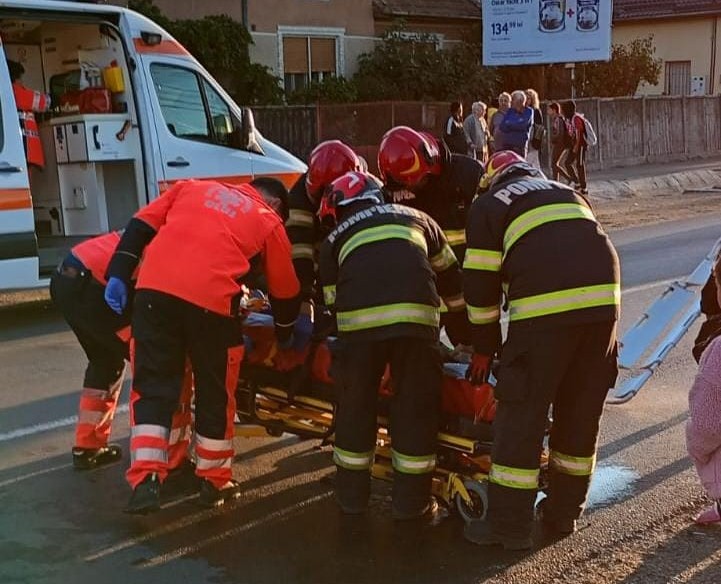 Accident grav pe o stradă din Turda