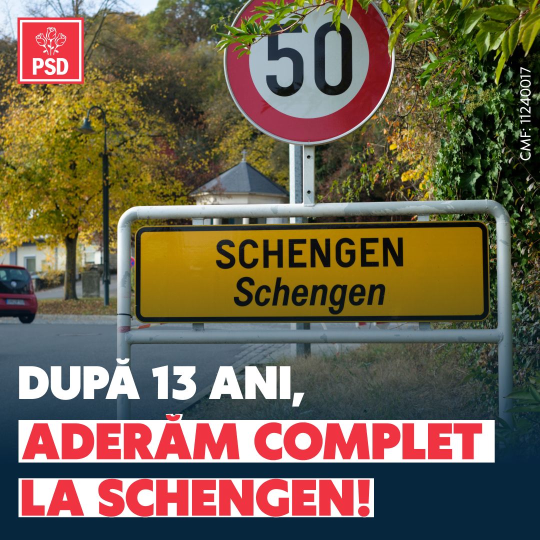 PSD Cluj: După 13 ani, România aderă complet la Schengen!