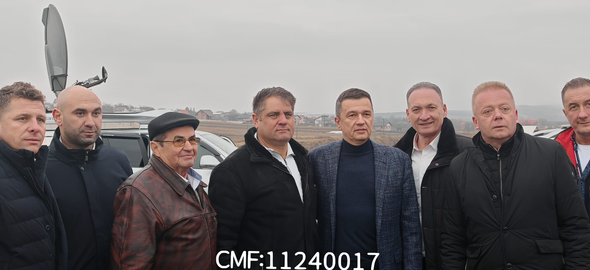 Liderii locali PSD Cluj, alături de ministrul Sorin Grindeanu, pe șantierul de la Tureni