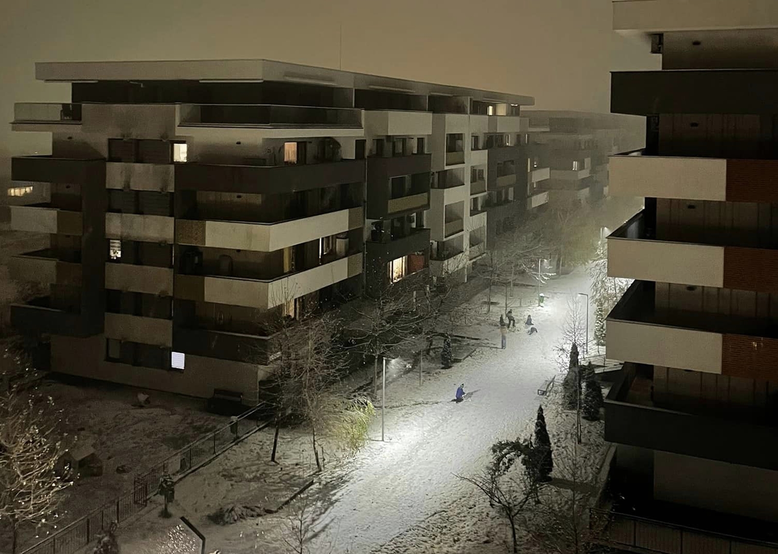 Prima ninsoare serioasă la Cluj