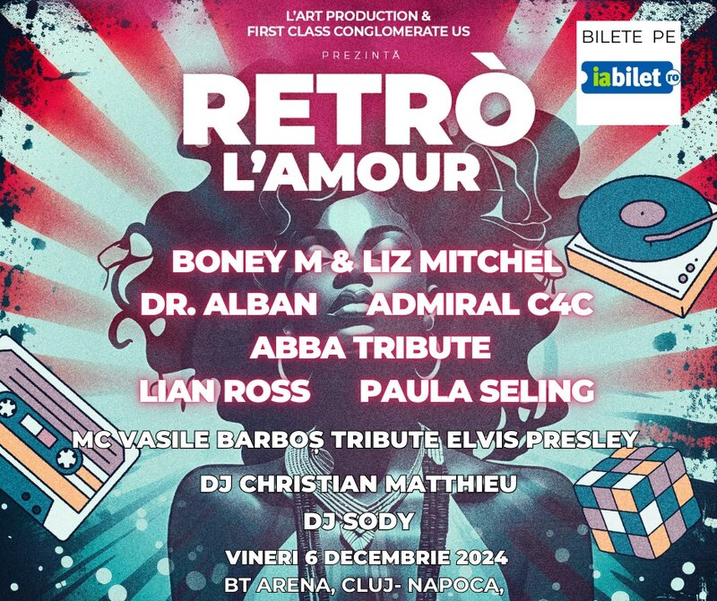 Vino la Retro L'Amour în BT Arena, pe 6 decembrie!