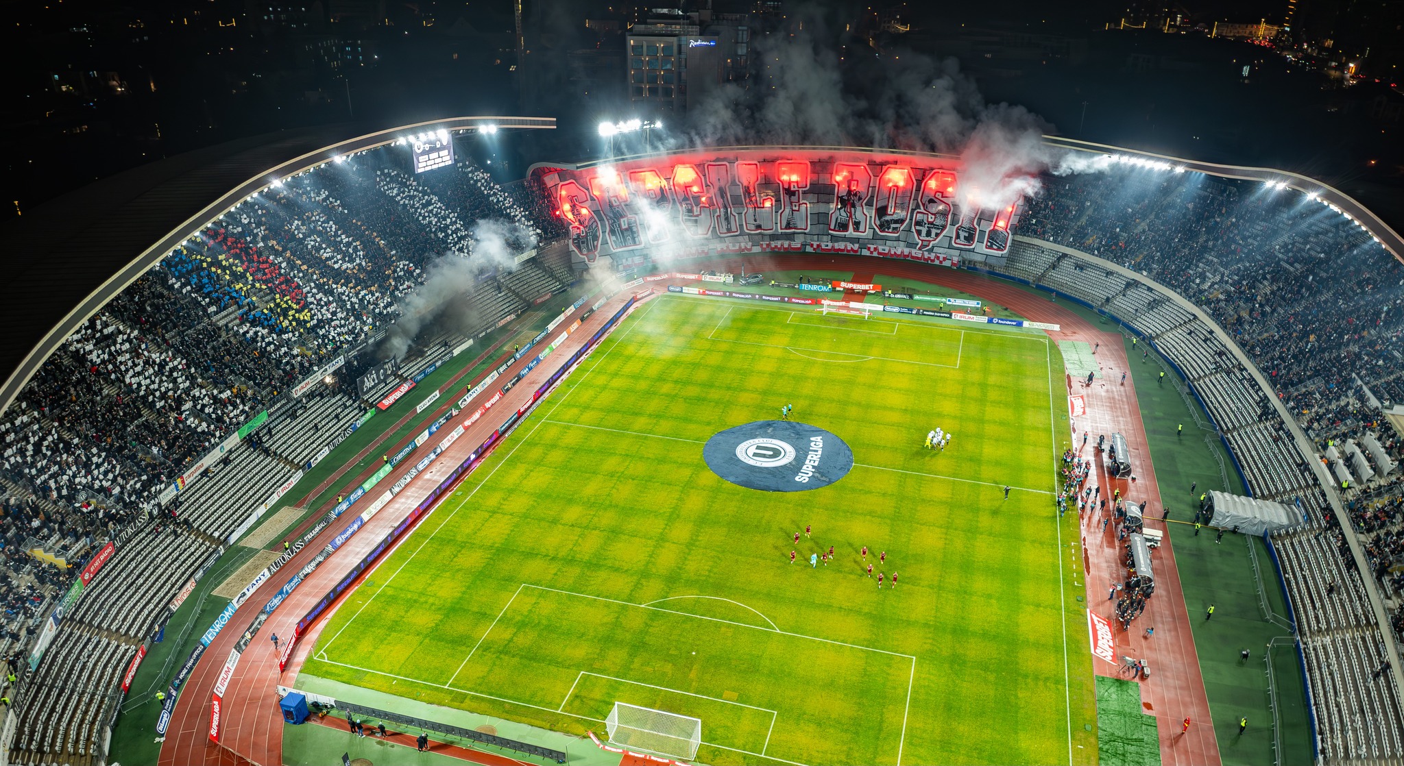 Coregrafie senzațională a suporterilor lui "U" Cluj