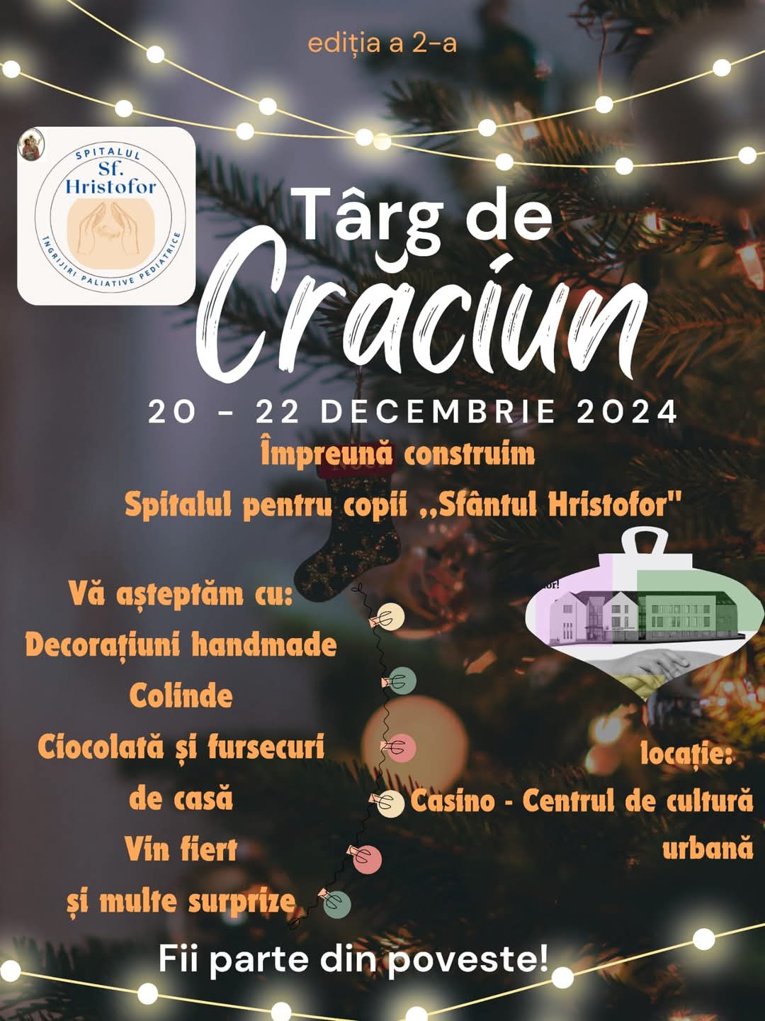 Târg de Crăciun caritabil pentru susținerea Asociației Sfântul Nectarie Cluj