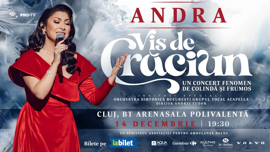 Andra concertează la Cluj-Napoca cu "casa închisă"