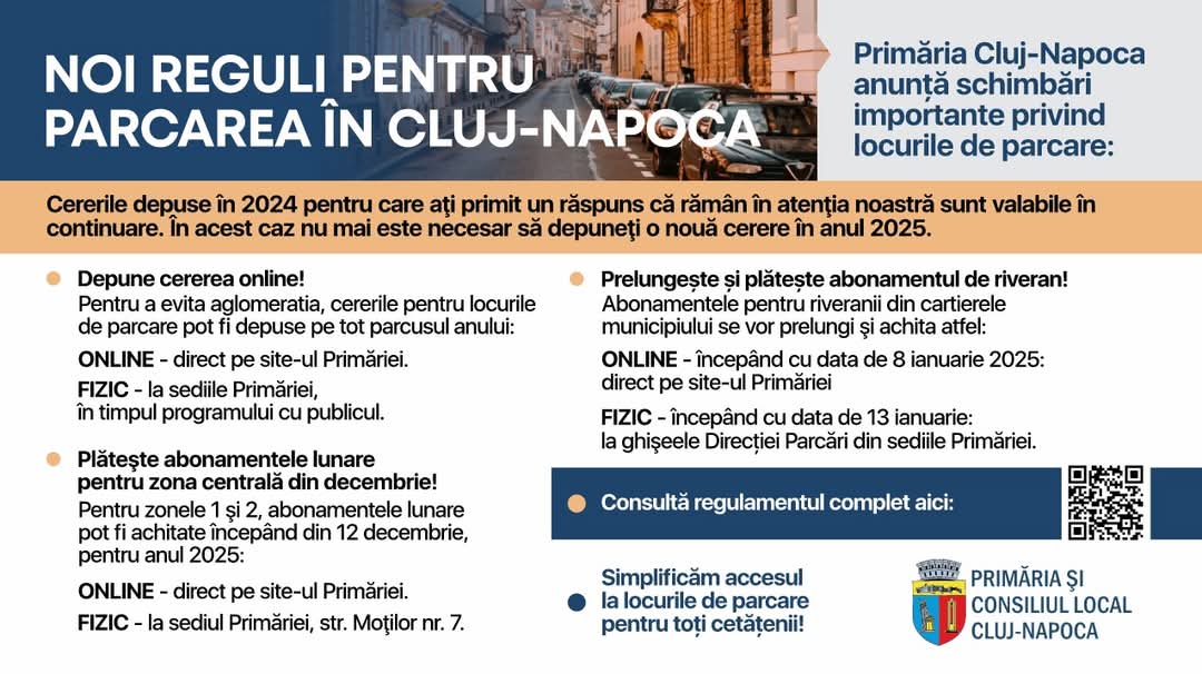 Noul regulament al parcărilor s-a lansat