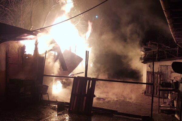 Incendiu la o casă din Cojocna, pornit din cauza unei afumători