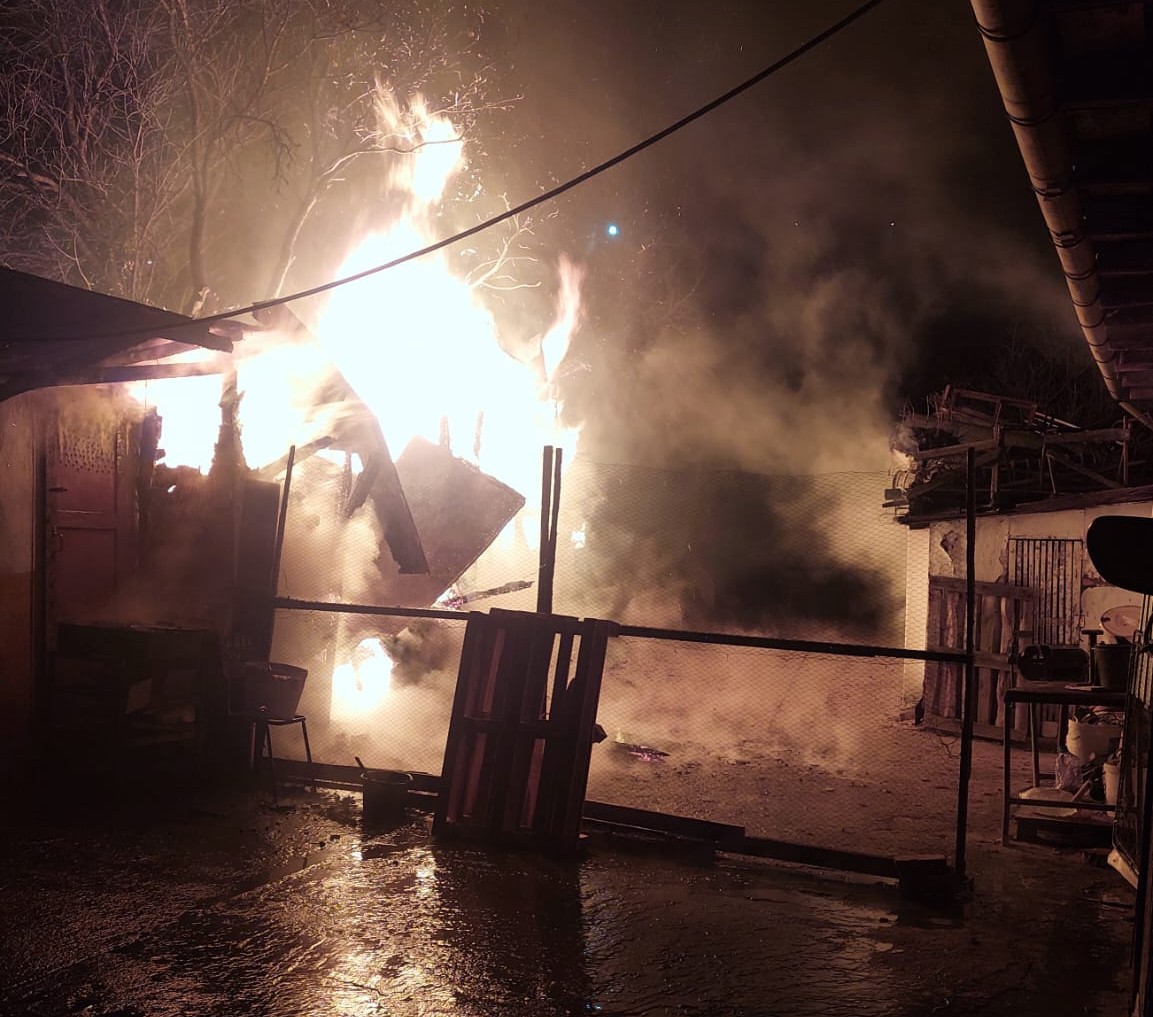 Incendiu la o casă din Cojocna