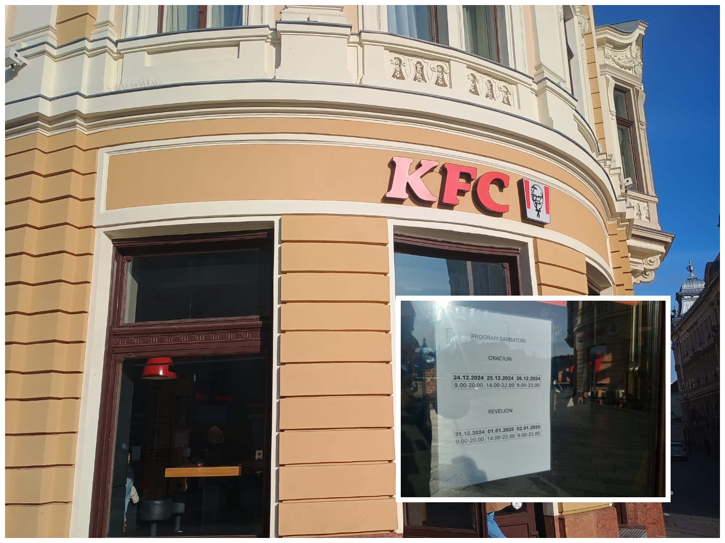 La KFC Cluj nu există sărbători
