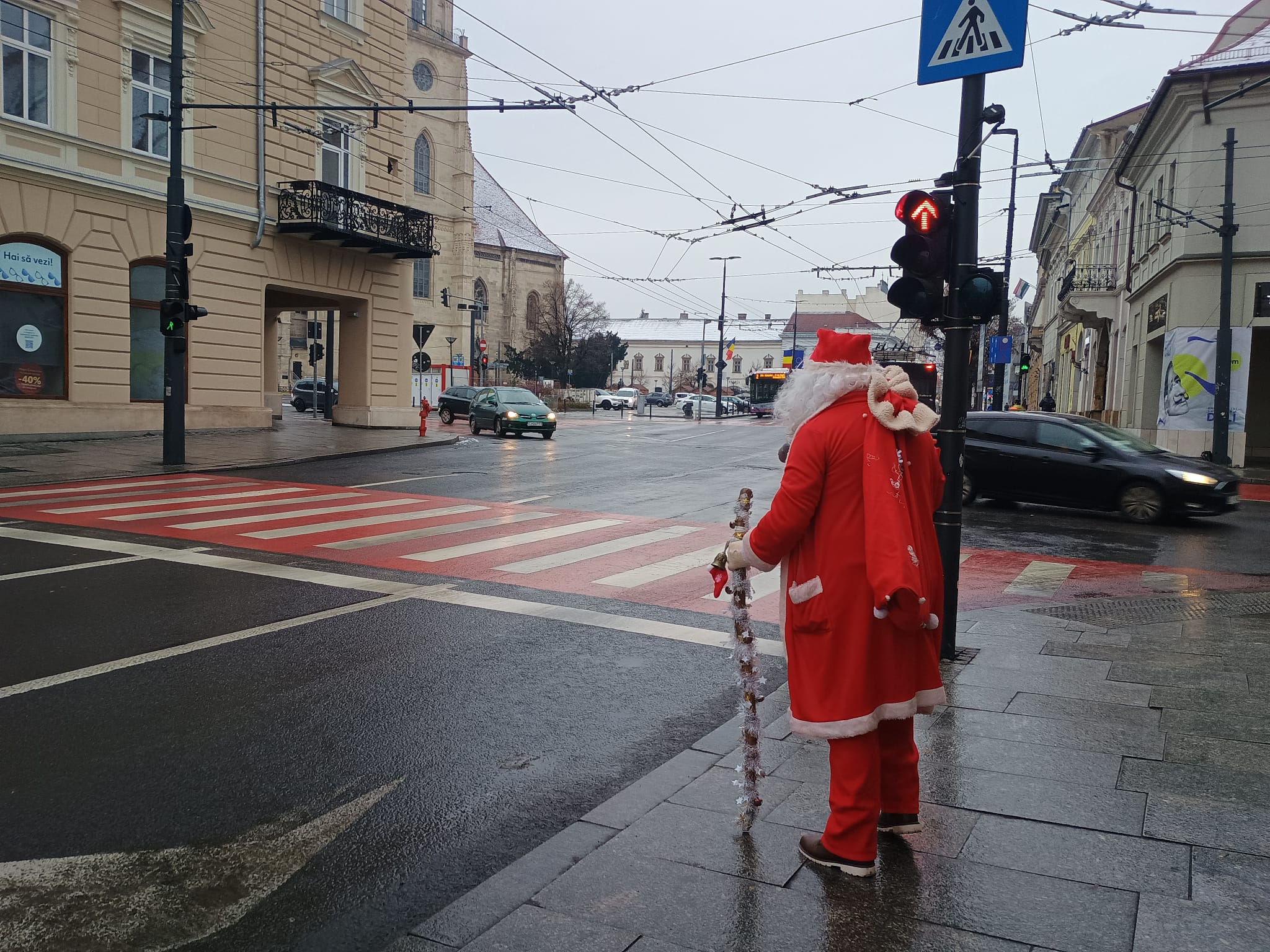 Moș Crăciun a ajuns la Cluj