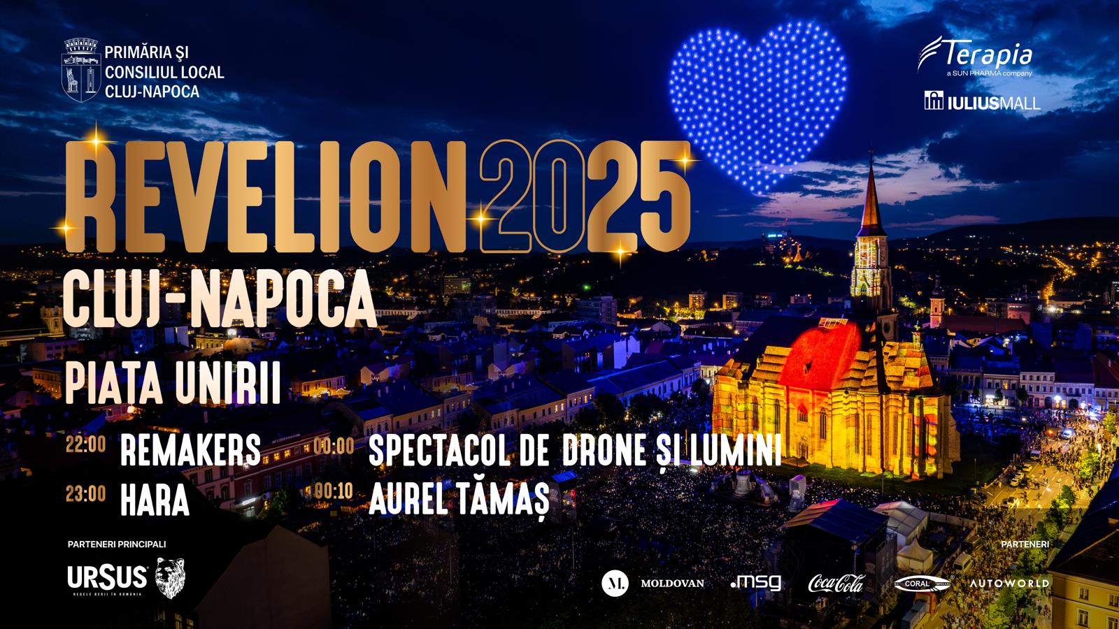 Revelion 2025 în centrul Clujului