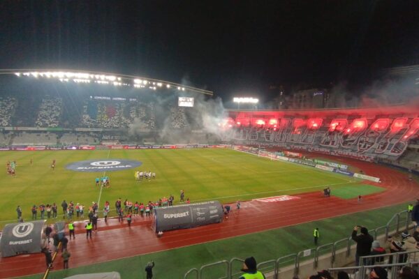 „U” Cluj, victorie de poveste în fața rivalei CFR! Coregrafie spectaculoasă a Peluzei Șepcile Roșii