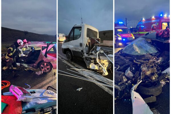 ACCIDENT GRAV în Răscruci între o mașină și o autoutilitară! Bărbat de 70 ani transportat la spital