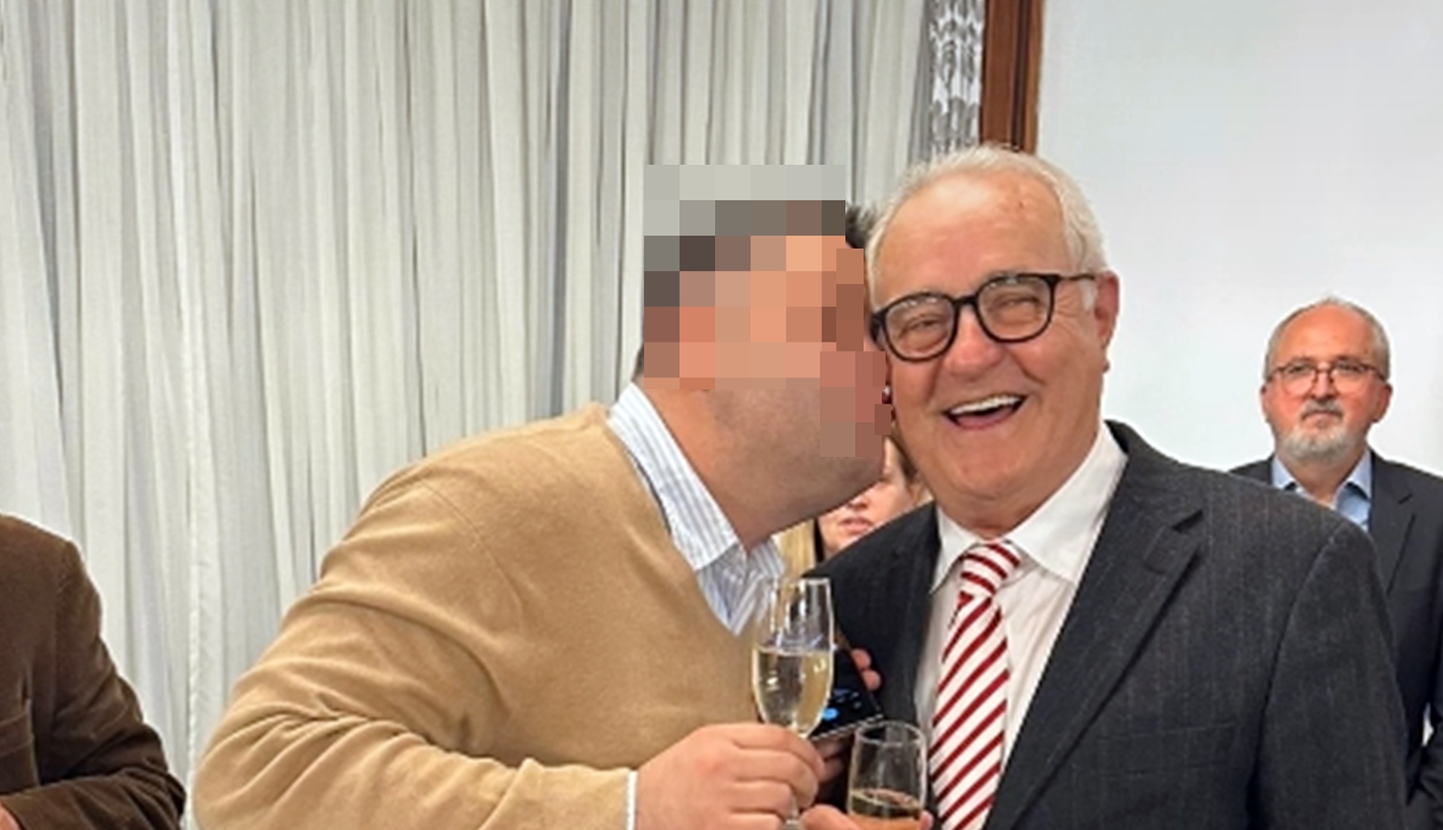 Rusu Stoian la o petrecere în cursul acestui an