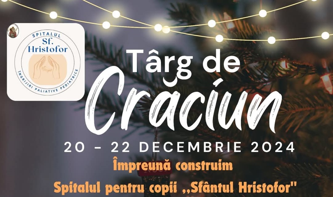 Târg de Crăciun caritabil pentru susținerea Asociației Sfântul Nectarie Cluj